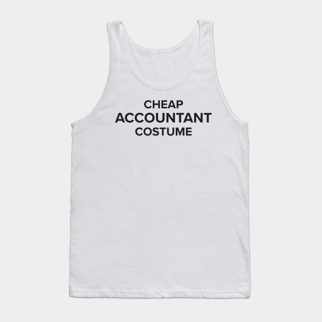 Funny Halloween Costume: Cheap Accountant Tank Top by spreadsheetnation